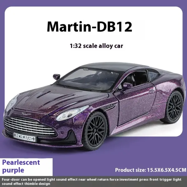 1:32 Aston Martin DB12 Diecast Model Car - Image 8