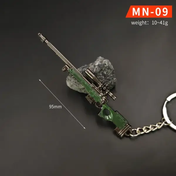 Chicken Dinner Game Keychain Set with P90 and AWM - Image 11