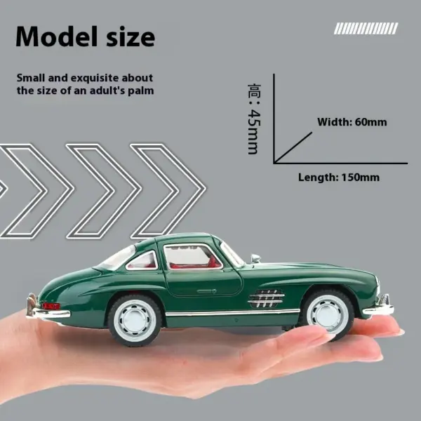 1:32 Mercedes Benz 300SL Diecast Model Car - Image 6