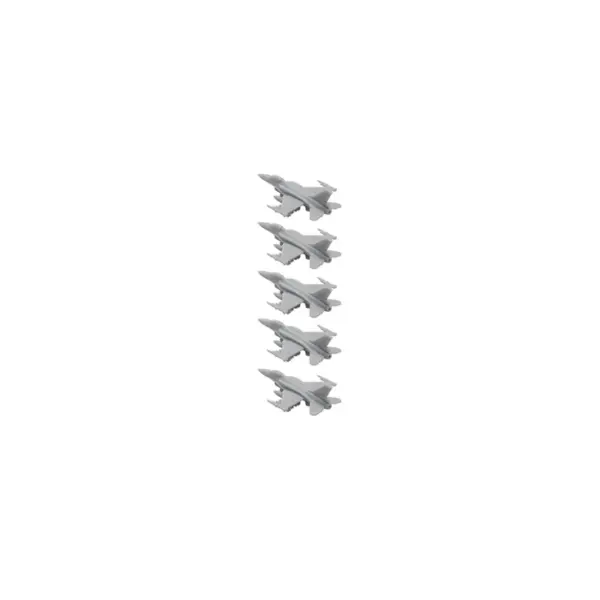 5PCS F-16E Fighter Plane Resin Model Set - Image 11