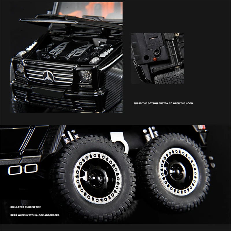 1:20 Scale Alloy G65 G63 Off-Road Car Model 6 1:20 Scale Alloy G65 G63 Off-Road Car Model - Image 6