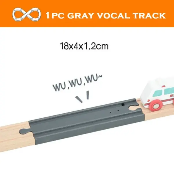 Wooden Train Track Accessories for Railway Fun - Image 42