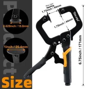 TOLESA 6 Inch Heavy Duty Metal Face Clamp 7 S67f7dab664b646a8aafb363df5e68d6a2