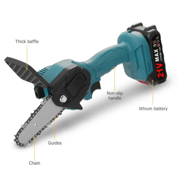 8 Inch Electric Pruning Chainsaw with Battery - Image 3