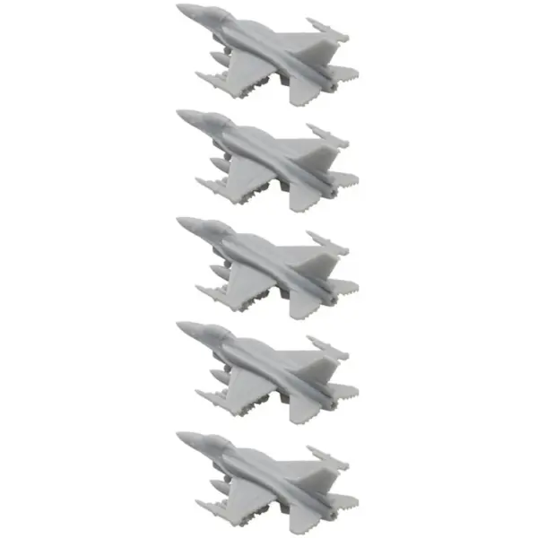 5PCS F-16E Fighter Plane Resin Model Set - Image 8