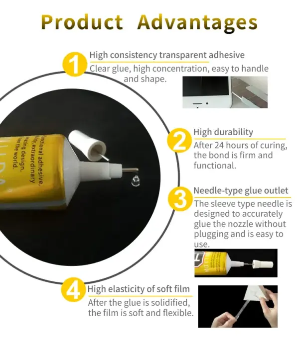 T8000 Clear Adhesive for Phone Repair 50ml - Image 5