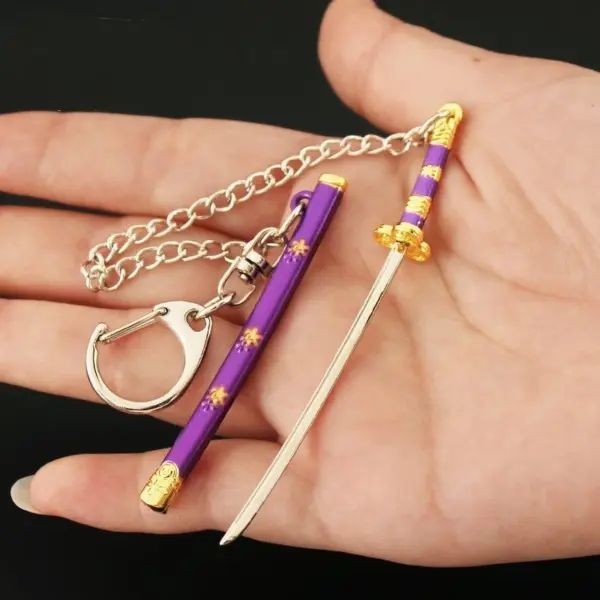 Roronoa Zoro Mini Keychain 9cm Metal Sword - Image 7