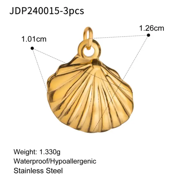 3PCS Sea Star Shell Charms for Jewelry Making - Image 7