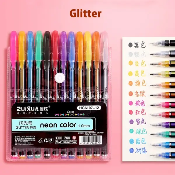 48 Pcs Glitter Gel Pen Set for Art - Image 13