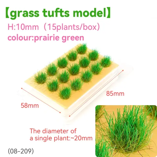 15pcs Miniature Flower Grass Clusters 8mm-10mm - Image 10