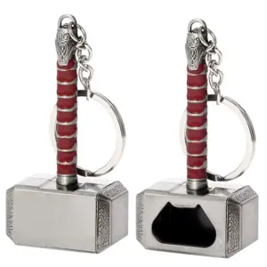Thor Hammer Metal Keychain Bottle Opener