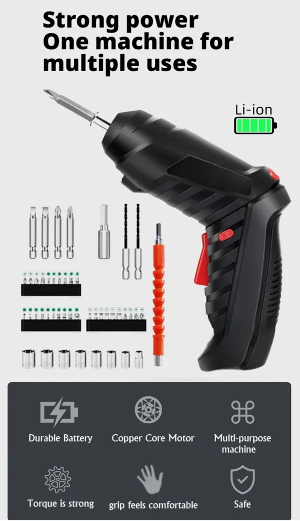 OEING Mini Cordless Electric Screwdriver D04TN7746L - Image 3