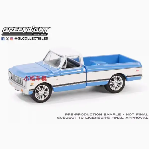 1971 C10 Super Cheyenne Pickup Model 1/64 Scale - Image 3