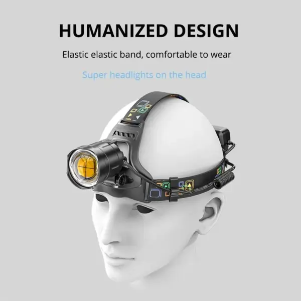 Super Bright Waterproof LED Headlamp XHP90 - Image 4