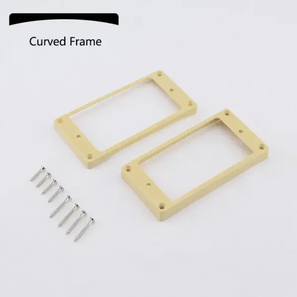 Humbucker Pickup Mounting Frames Set Ivory Black - Image 5