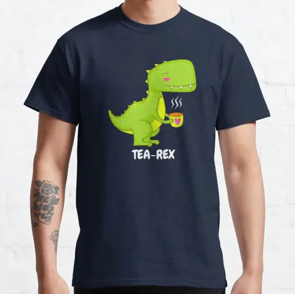 Cute Kawaii T-Rex Graphic T-Shirt for Men - Image 8