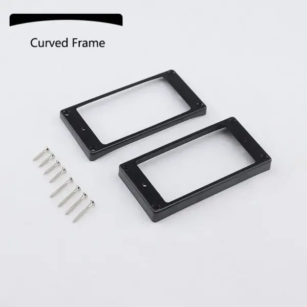 Humbucker Pickup Mounting Frames Set Ivory Black - Image 6