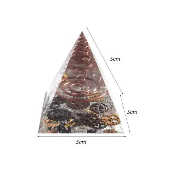 5cm Natural Stone Orgonite Pyramid Crystal - Image 35