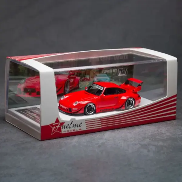 Resin RWB 993 911 ARMY GIRL 1:64 Model Car - Image 9