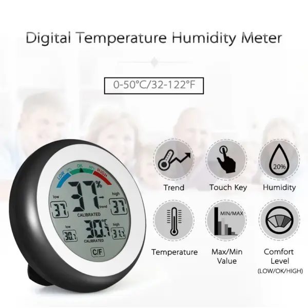 Digital Temperature Humidity Meter CJ3305F - Image 2