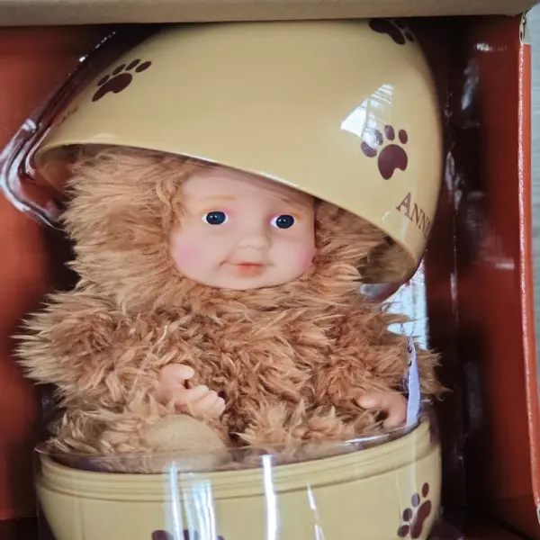 Anne Geddes Sleeping Baby Plush Doll in Egg - Image 2