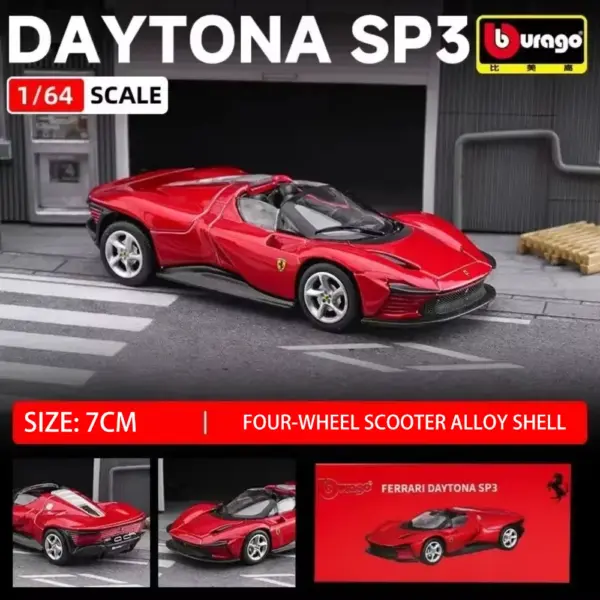 Bburago 1:64 Ferrari Model Car Set - Image 10
