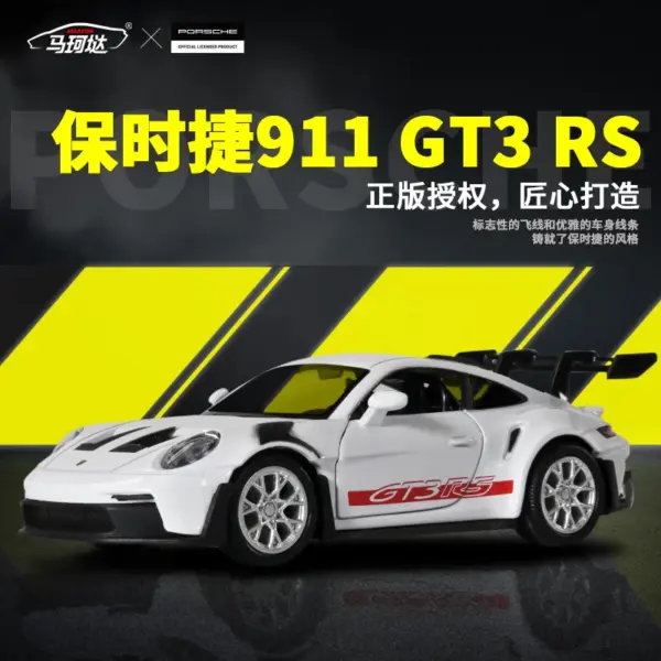 1:36 Porsche 911 992 GT3 RS Diecast Model - Image 5