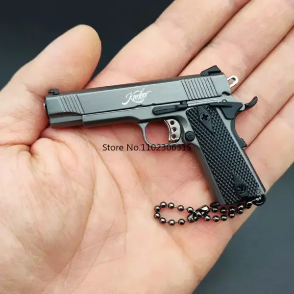Mini G17 Alloy Pistol Keychain Pendant - Image 13