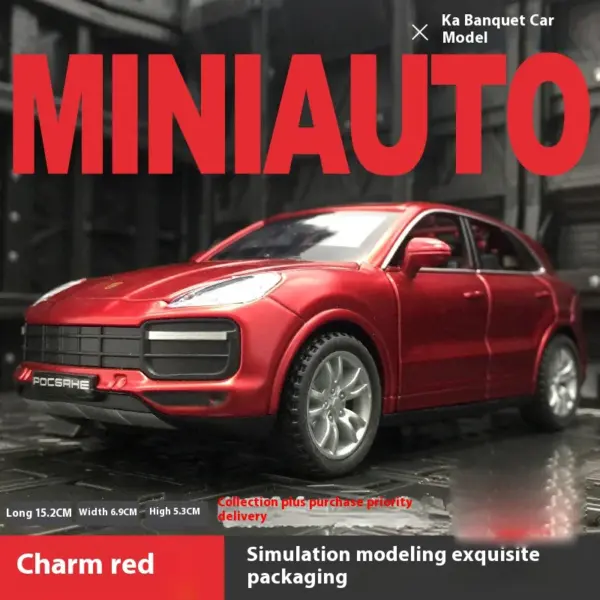 Porsche Cayenne Turbo 1:32 Diecast Model Car - Image 8