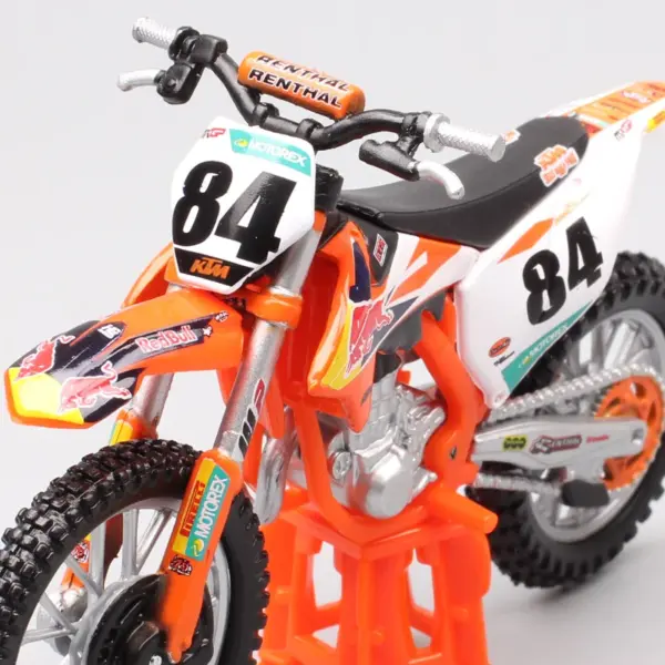 1:18 KTM 450 SX-F Factory Edition Motorcycle Model - Image 6