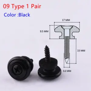 Guitar and Bass Strap Button Pins Set 27 S6b31d47d42f6448195a25a8451abaab9y