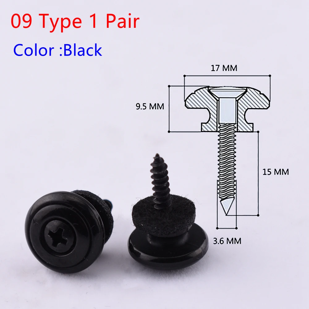 Guitar and Bass Strap Button Pins Set 7 Guitar and Bass Strap Button Pins Set - Image 7