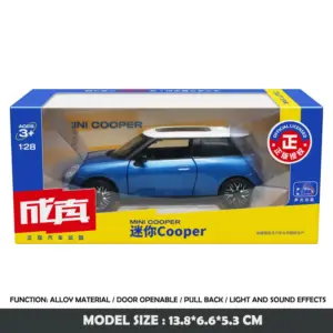 BMW Mini Cooper Diecast Toy Car 1/28 Scale 17 S6b369d0f230945a7810fda3191c703ceV
