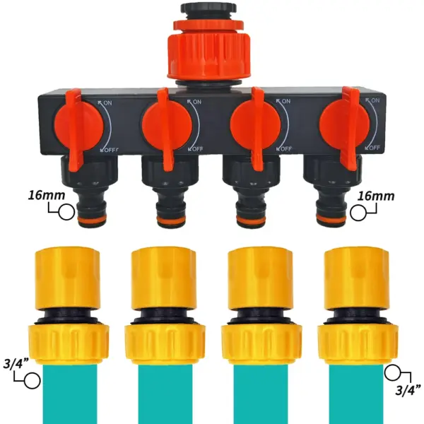 6PCS Garden Hose Repair Connectors 3/4 1/2 inch - Image 5