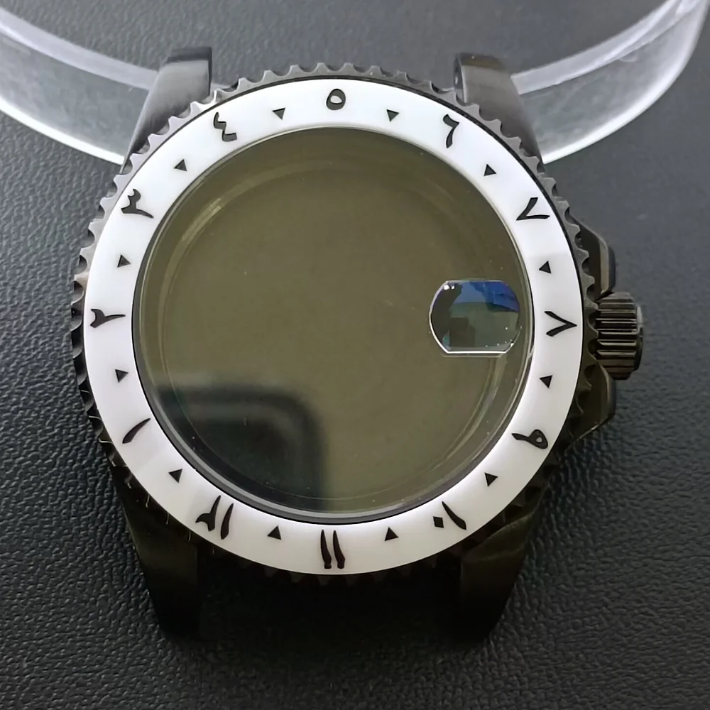 NH35 GMT Steel Watch Case 40.5mm Silver 60 NH35 GMT Steel Watch Case 40.5mm Silver - Image 60