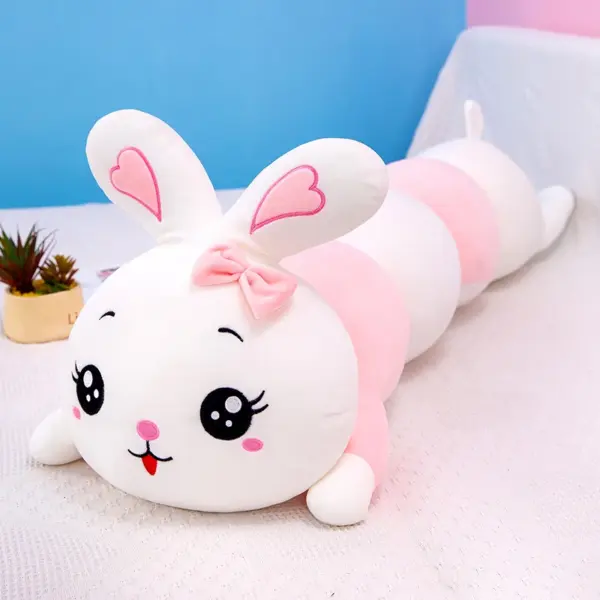 Cute Soft Caterpillar Rabbit Plush Pillow 130cm - Image 7
