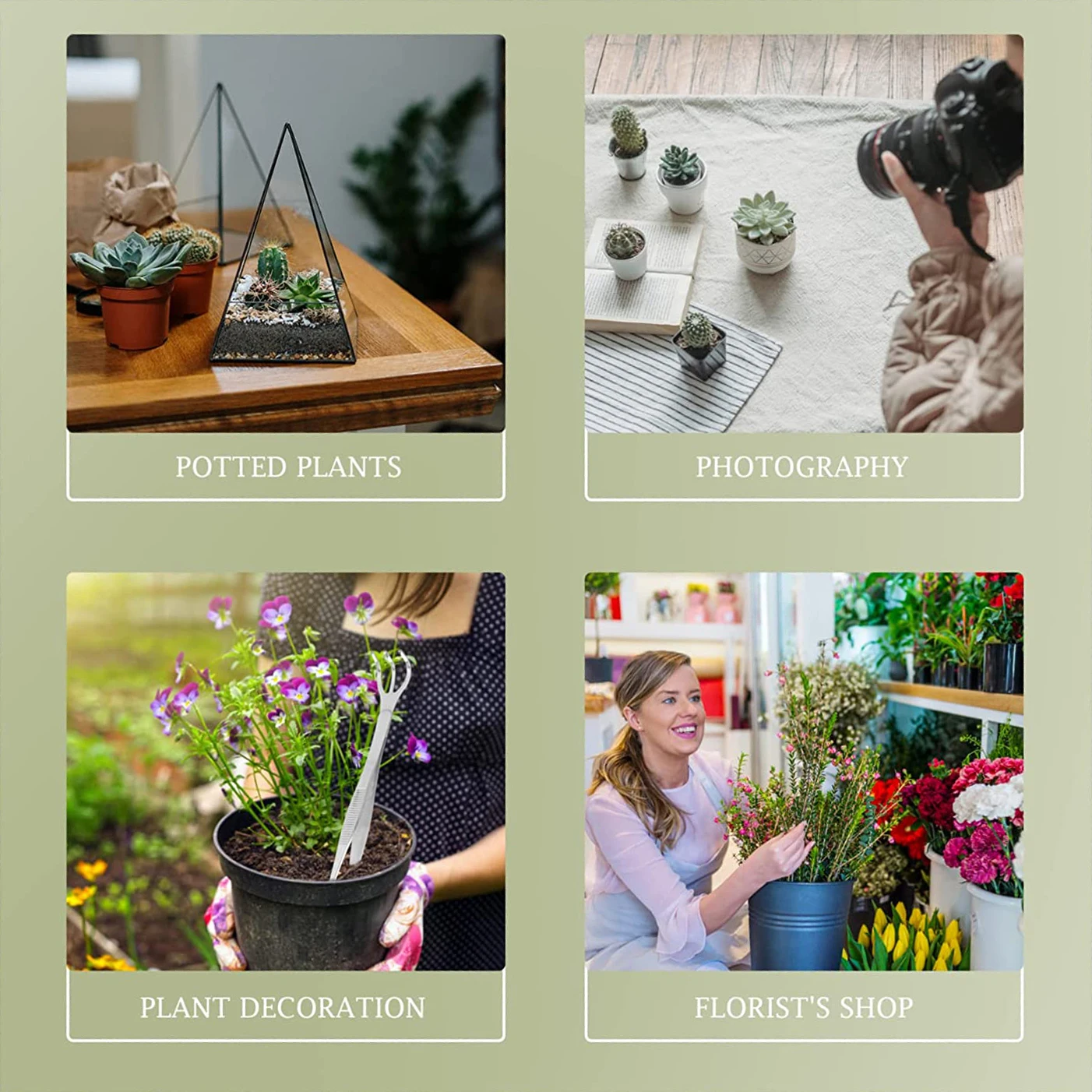 2-in-1 Stainless Steel Bonsai Rake and Tweezers 5 2-in-1 Stainless Steel Bonsai Rake and Tweezers - Image 5