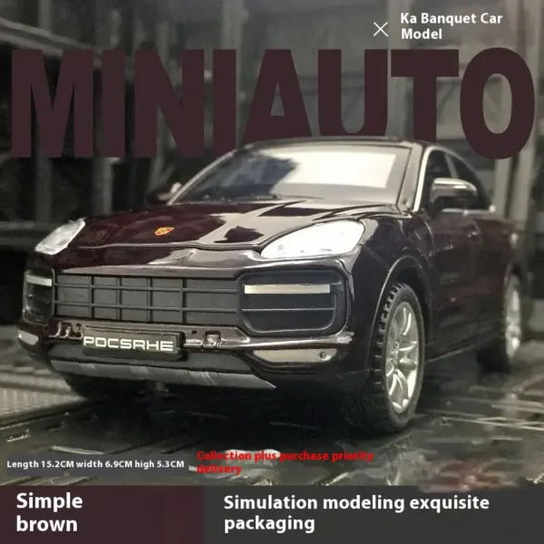 Porsche Cayenne Turbo 1:32 Diecast Model Car - Image 7