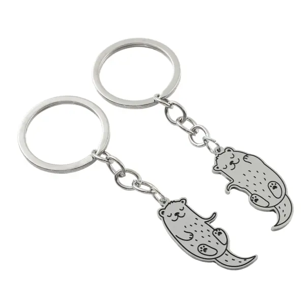 Otter Design Stainless Steel Keychain Set - Image 4