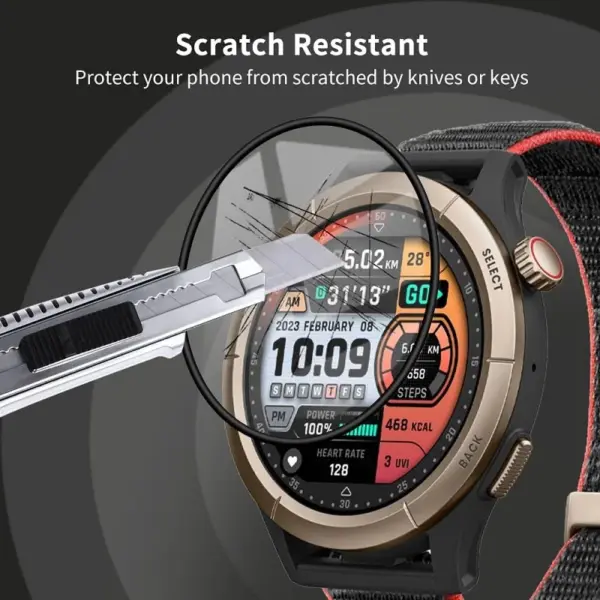 3PCS 3D Curved Screen Protector for Amazfit Cheetah - Image 4