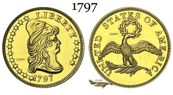 1797 Liberty Capped Bust Gold Replica Coin - Image 5