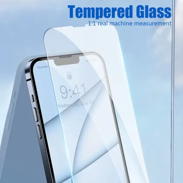 4PCS Tempered Glass for iPhone 16 15 14 13 12 - Image 3