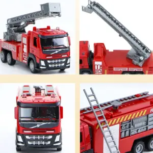 Diecast Alloy 1/50 Scale Fire Truck Model 13 S6c806633bb004937807df1c4dd788dadC