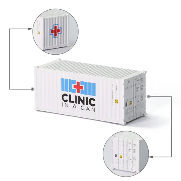 N Scale 1/160 20ft Shipping Container Model - Image 7