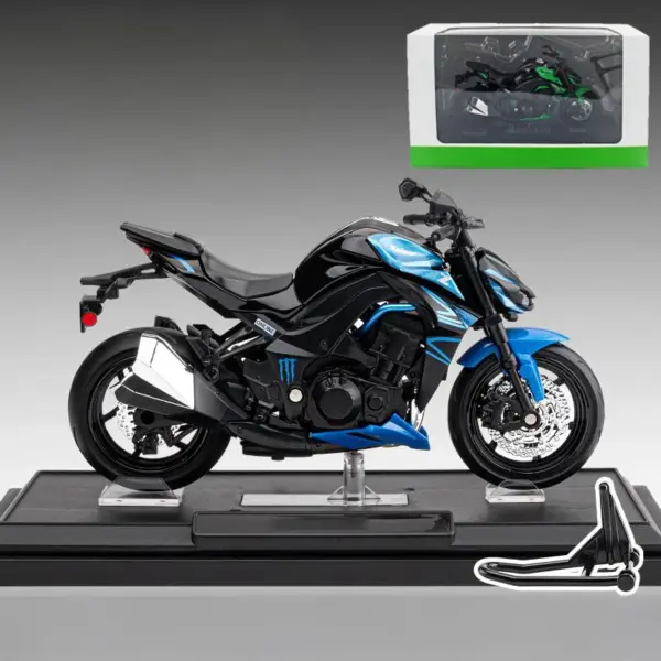 1:12 Kawasaki Z1000 Diecast Motorcycle Model - Image 7