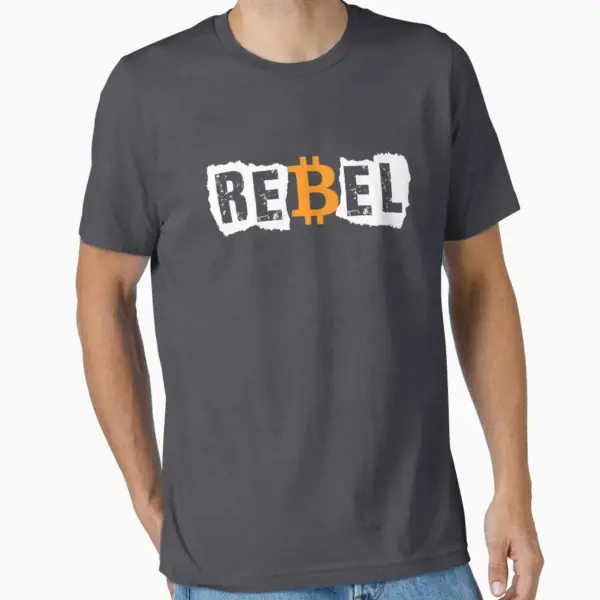 Bitcoin Rebel Cryptocurrency T-Shirt for Men - Image 6