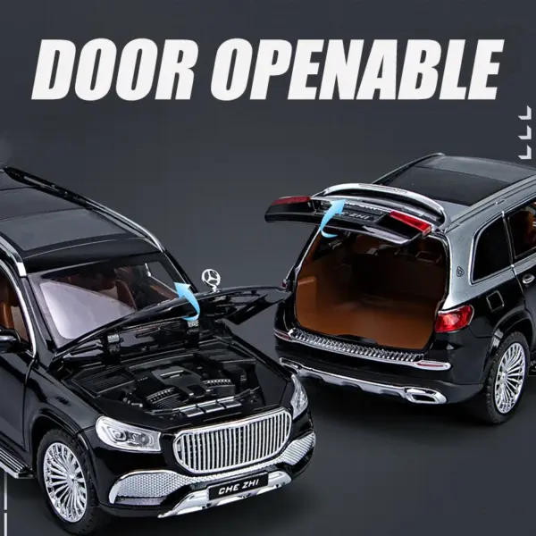 1:24 Mercedes Benz Maybach GLS600 Diecast Model Car - Image 4