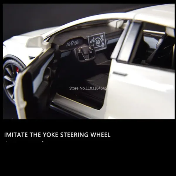 1/24 Scale Diecast Tesla Model X Model Car - Image 4
