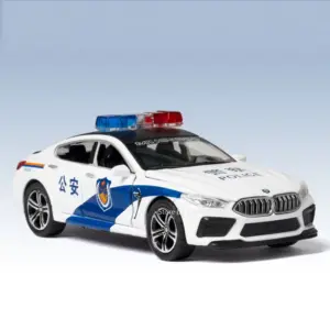1:32 M8 M4 Police Car Model with Sound Light 19 S6d68ecdb818a401a9fe042c73a83983fA