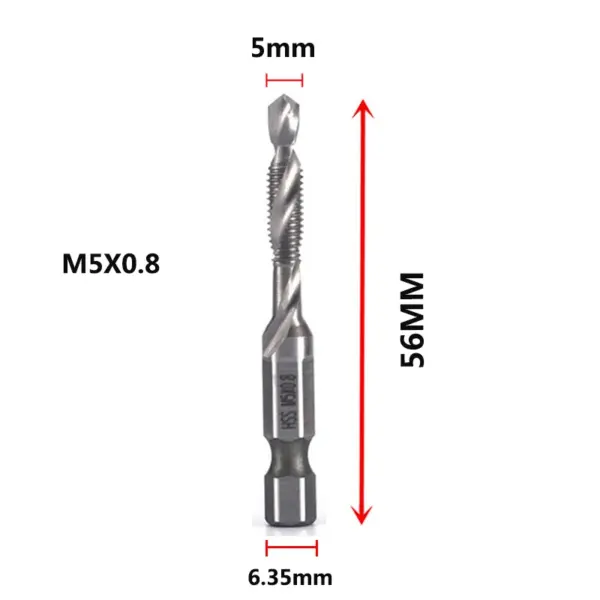 HSS Metric Tap Drill Bits Set M3 to M10 - Image 21